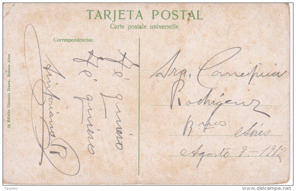 POSTAL DE BUENOS AIRES DEL JARDIN BOTANICO DEL AÑO 1912 (CARMELO IBARRA) (ARGENTINA) - Argentina
