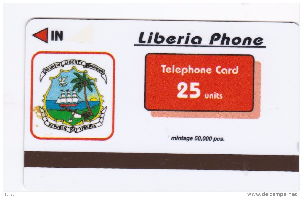 Liberia, FAKE-LIB-0200, 25 Units, FAKE Card, Motor Racing 3, 2 Scans. - Liberia