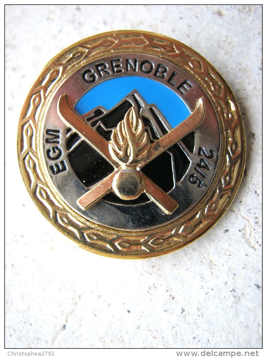 ANCIEN INSIGNE DE LA GENDARMERIE NATIONALE MONTAGNE EGM 24/5 GRENOBLE ETAT EXCELLENT - Police & Gendarmerie