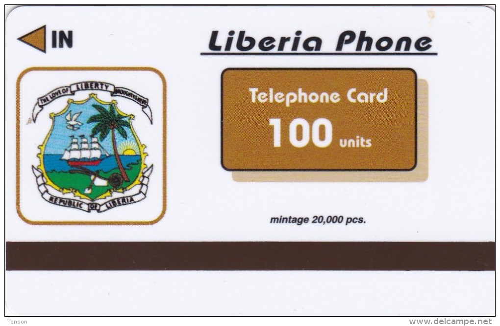 Liberia, FAKE-LIB-0072, 100 Units, FAKE Card, Safari Phone, 2 Scans. - Liberia