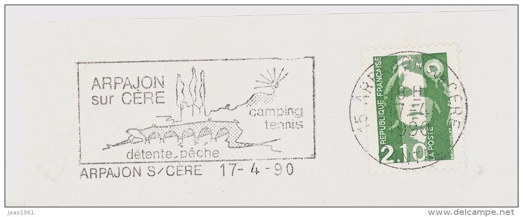 FRANCE. FRAGMENT. ARPAJON. BRIDGE. 1990. FLAMME - Otros & Sin Clasificación