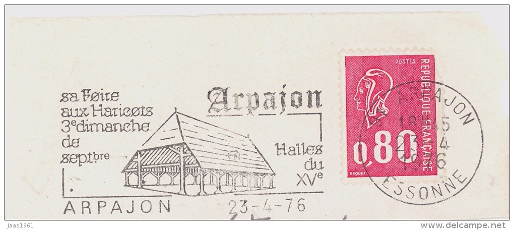 FRANCE. FRAGMENT. ARPAJON. 1976 FLAMME - Otros & Sin Clasificación