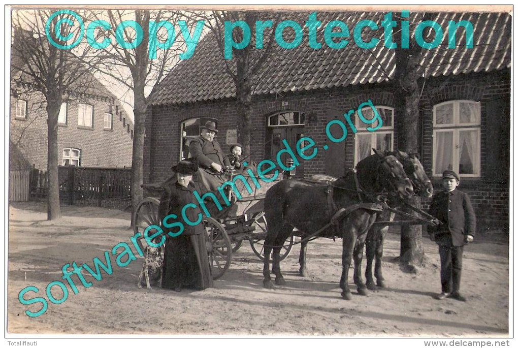 VELLAHN Bei Hagenow Boizenburg Original Private Fotokarte Pferde Kutsche 24.2.1913 Gelaufen - Hagenow