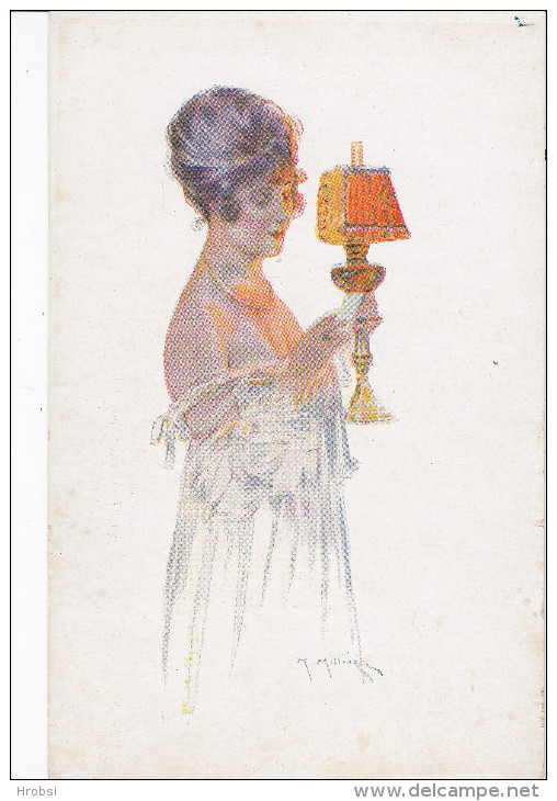 Illustrateur MILLIERE Maurice, Nu,  Effet De Lampe - Milliere