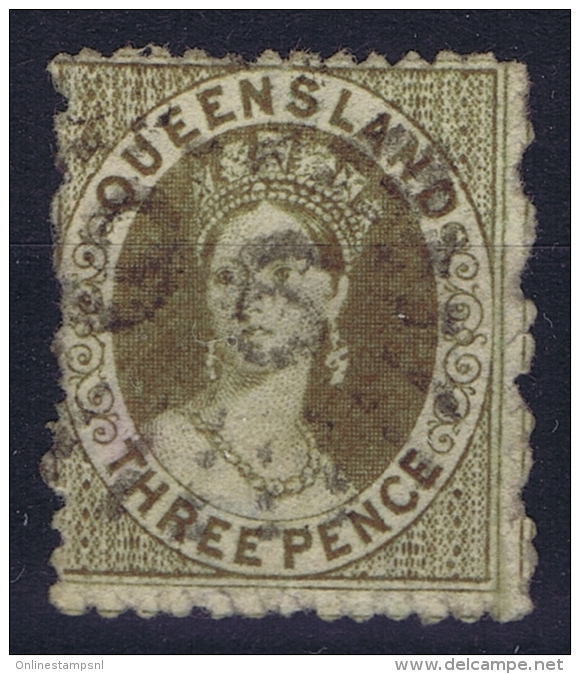 Queensland: Mi 15 A Used  1862 P 13 - Usados