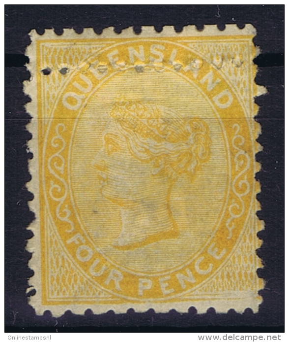 Queensland:  Mi Nr 42 MH/* Double Perforated 1879 - Neufs