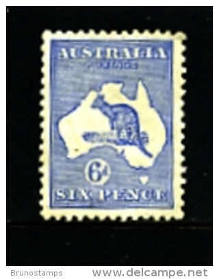 AUSTRALIA - 1915  KANGAROO   6 D.  DIE II  3rd  WATERMARK   MINT   SG38 - Ungebraucht