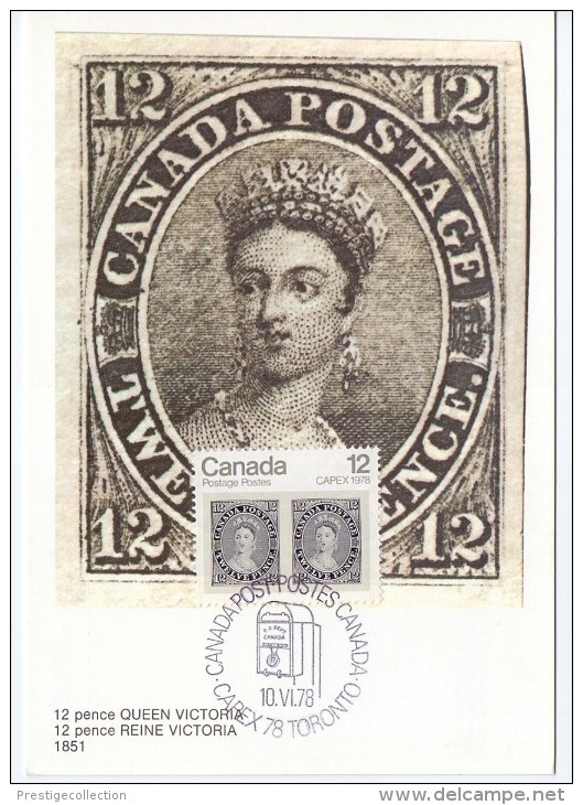 CANADA CAPEX 78 TORONTO  QUEEN VICTORIA- REINE VICTORIA (max0002) - Cartoline Maximum