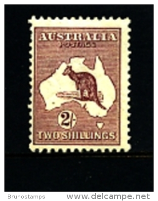 AUSTRALIA - 1924  KANGAROO   2/  MAROON  3rd  WATERMARK  MINT  SG74 - Ungebraucht