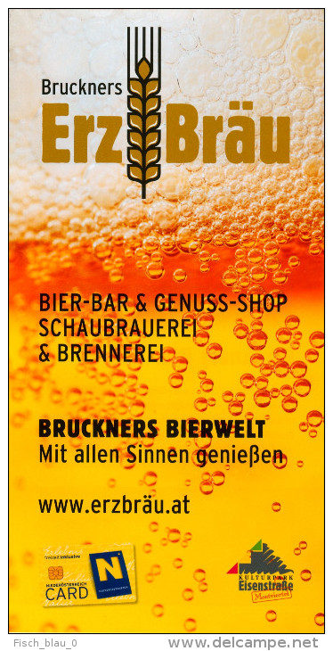 Broschüre Prospekt Folder 3292 Gaming Bruckners Bierwelt Erzbräu 2013 Grubbergasse Österreich Bier Beer Birra öl Pivo - Cuadernillos Turísticos