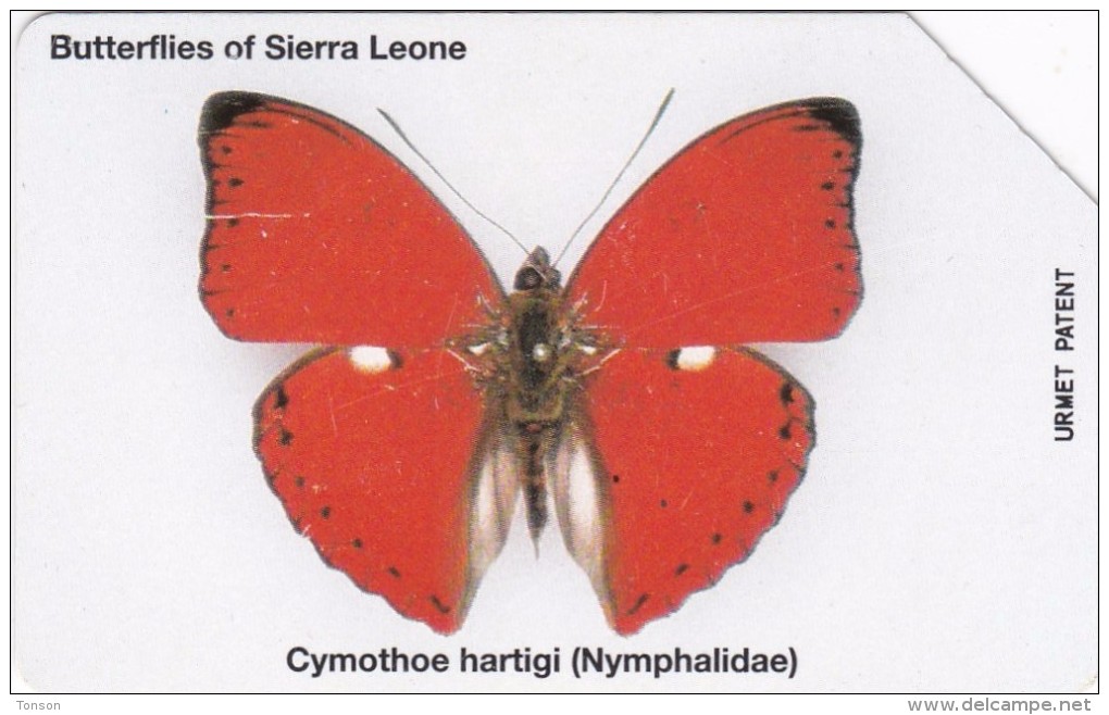 Sierra Leone, SRL-10, Cymothoe Hartigi, Butterfly, 2 Scans. - Sierra Leona