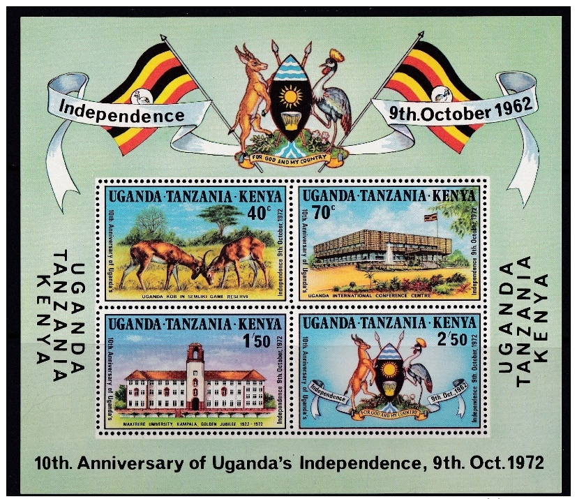 Kenya Uganda & Tanzania, (Sc #257a), MNH, (Set Of 1 S/S), Independence 1962 - Kenya (1963-...)