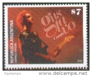 Argentina 2015 **  Gustavo Cerati. Musica. Cantautor. Rock See Desc. - Unused Stamps