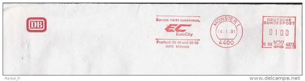 EMA ALLEMAGNE DEUTSCHLAND GERMANY TRAIN TGV ZUG TRENO BAHN Ec Euro City Europa Ruckt Zusammen L EUROPE Se Rapproche DB - Trains