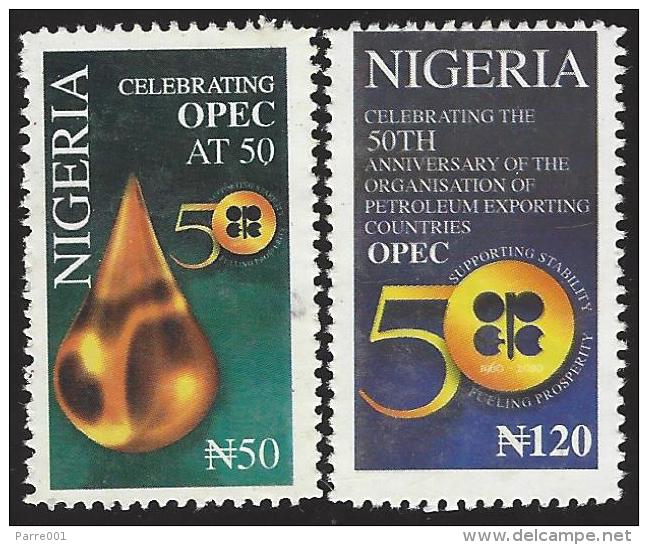 Nigeria 2010 Oil OPEC Organization Of The Petroleum Exporting Countries Jubilee MHN Mint Set - Minerales