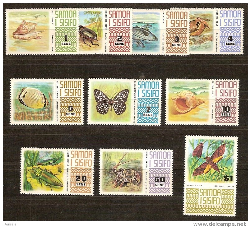 Samoa 1972 Yvertn° 305-314 *** MNH Cote 22,50 Euro Faune Divers - Samoa