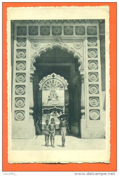 Inde - Calcutta  "  Le Temple Jainiste - Portique  " Carte Nels - Inde