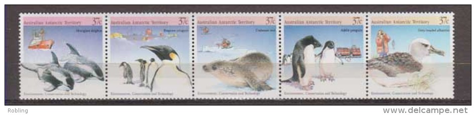 Antarctic.Austrilian 1988 Territory.Penquins.Michel.79-83.MNH 22092 - Andere & Zonder Classificatie