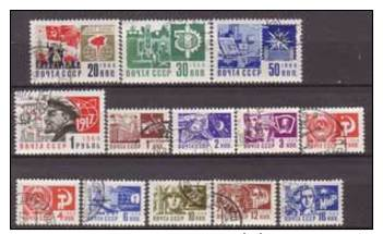 Sowjetunion , 1966 , Mi.Nr. 3279 - 3290 / 3282 Y O - Usados
