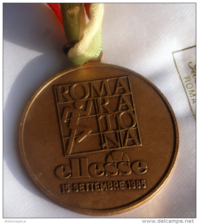 ITALIA - MEDAGLIA BRONZO DELLA MARATONA DI ROMA 1985 - Atletica