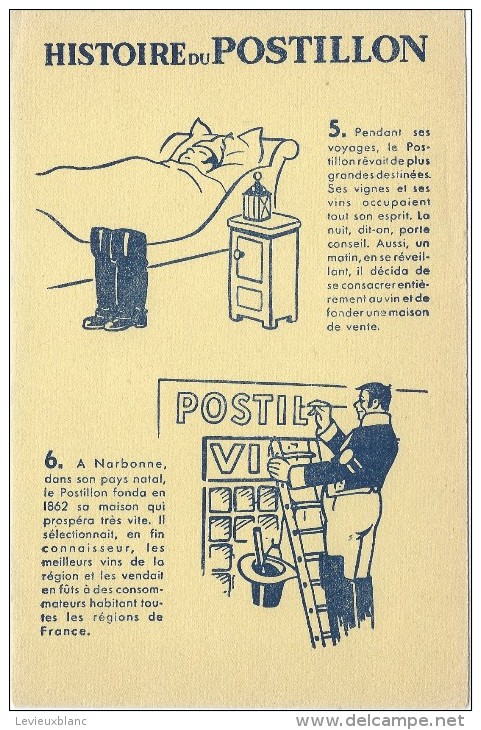 Vins Du Postillon/ Histoire Du Postillon /n0 5 Et 6  /Vers 1955       BUV270 - Alimentaire