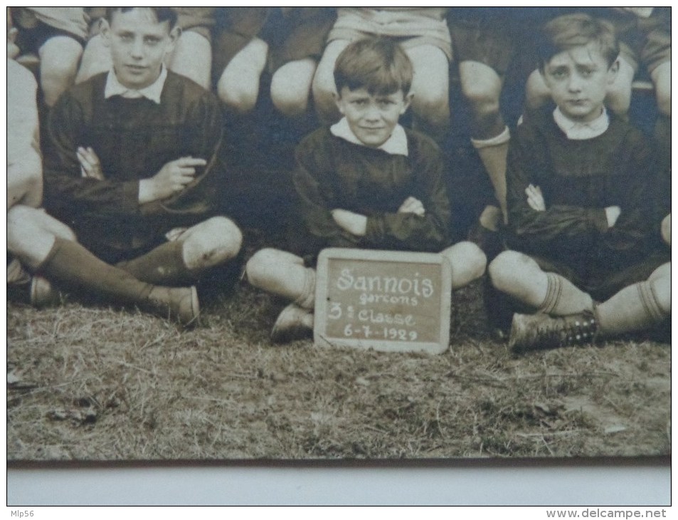 95 SANNOIS CARTE PHOTO ECOLE DES GARCONS 3 EME CLASSE  LE 6 JUILLET 1925 - Sannois