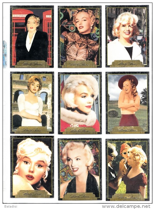 LOT DE 99 CARTES TRADING CARDS 2ème SERIE MARILYN MONROE DE 1995 EN PARFAIT ETAT (22 PHOTOS) - Autres & Non Classés