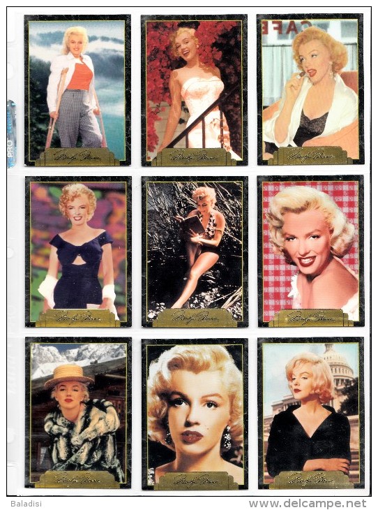 LOT DE 99 CARTES TRADING CARDS 2ème SERIE MARILYN MONROE DE 1995 EN PARFAIT ETAT (22 PHOTOS)