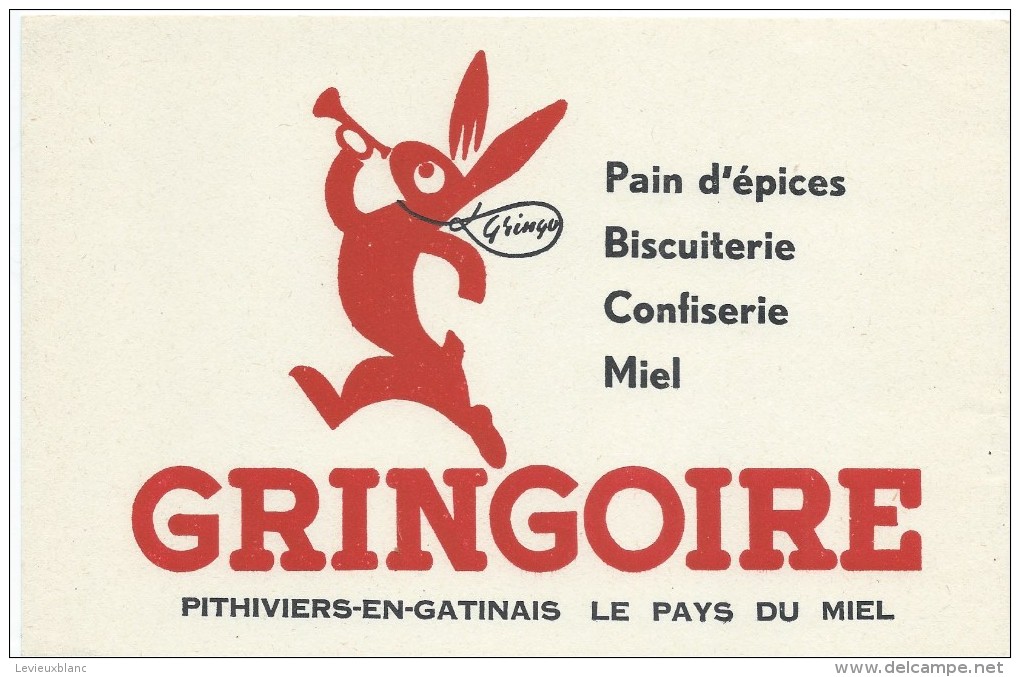 Biscottes GRINGOIRE/Pain D'épices/ PITHIVIERS/Le Pays Du Miel...//Vers 1955       BUV259 - Biscottes