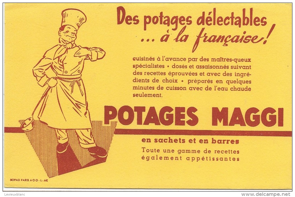 Potages MAGGI/ Des Potages Délectables /Vers 1955       BUV252 - Suppen & Sossen
