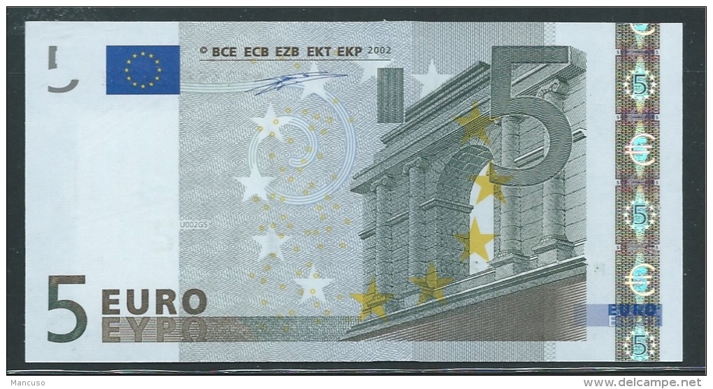 € 5  PORTUGAL  M   U002  DUISENBERG  UNC - 5 Euro