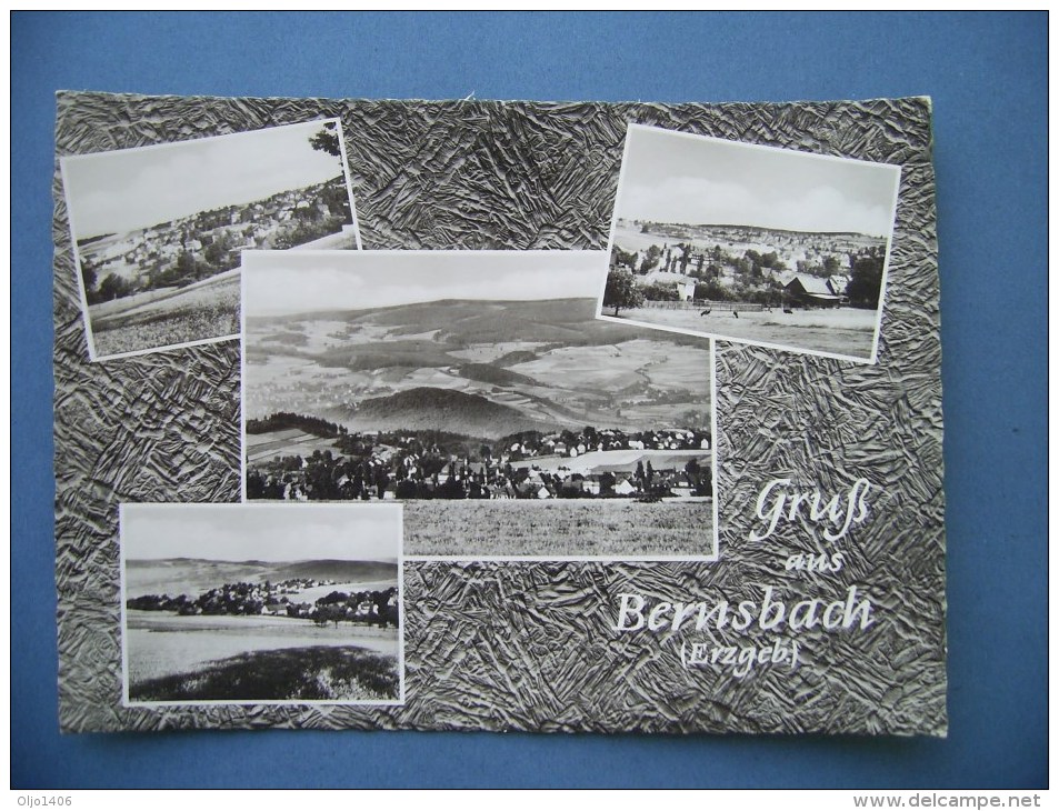 Gruß Aus Bernsbach Im Erzgebirge  - [1962] - (D-H-D-Sn45) - Bernsbach