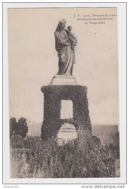 76 - GRAVILLE SAINTE HONORINE LA VIERGE NOIRE - N° 2526 - NON CIRCULÉE - 2 Scans - - Graville