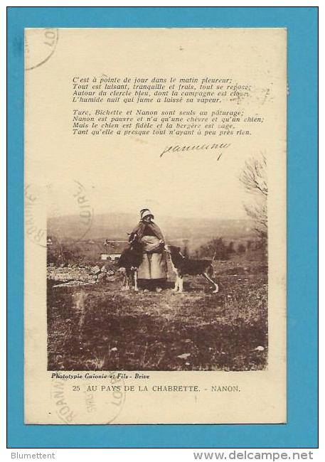 CPA 25 - AU PAYS DE LA CHABRETTE - La Bergère Nanon, Son Chien Turc Et Sa Chèvre Bichette (19) - Andere & Zonder Classificatie