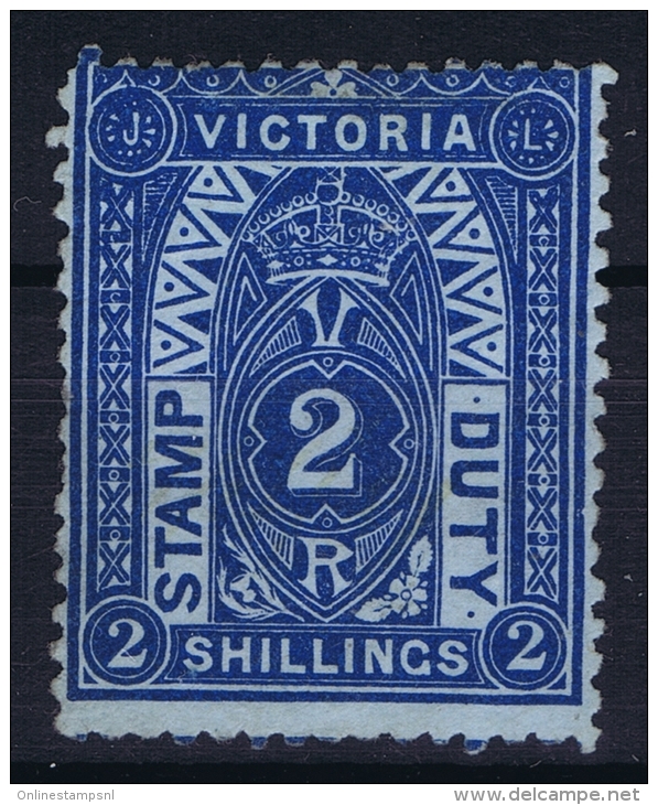 Victoria:  Stamp Duty SG 258  Perfo 12   Not Used (*) RR - Nuovi