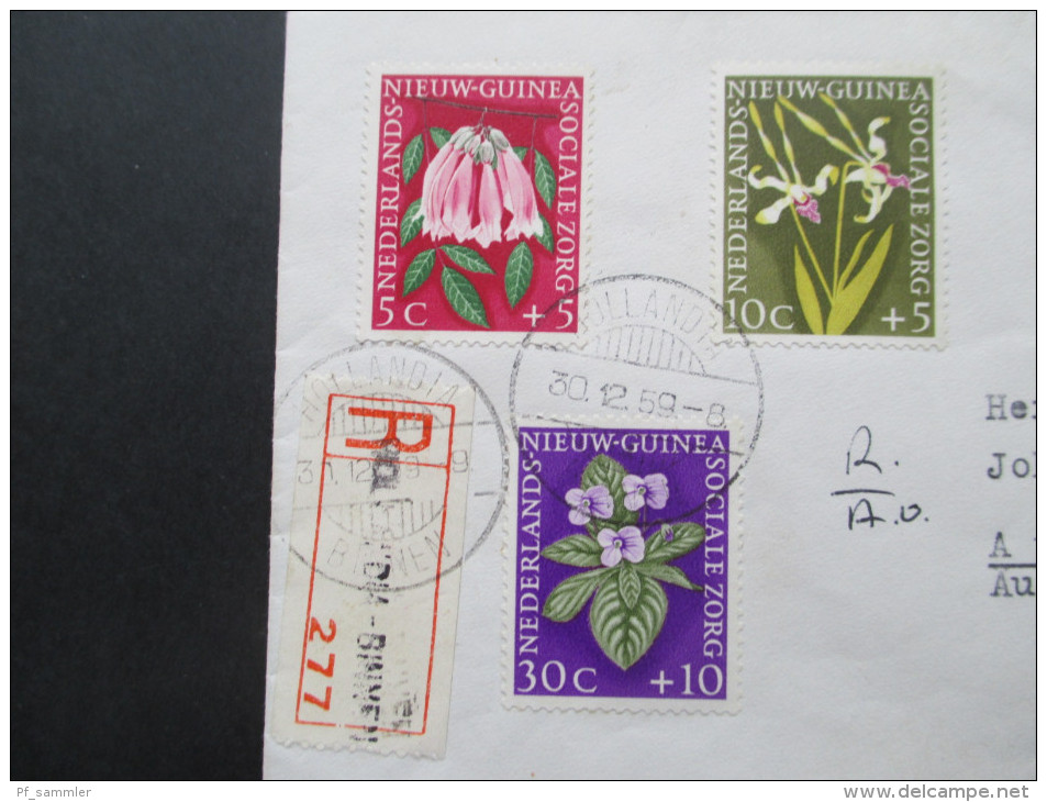 Niederländisch Neuguinea 30.12.1959 Beleg Registered Letter. Hollandia Binnen. Luftpost. Satzbrief?! Toller Beleg!! - Nederlands Nieuw-Guinea