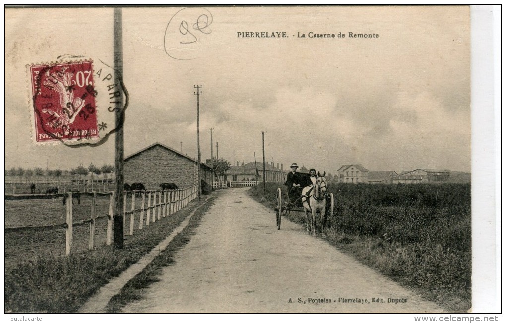 CPA 95  PIERRELAYE LA CASERNE DE REMONTE 1926 - Pierrelaye