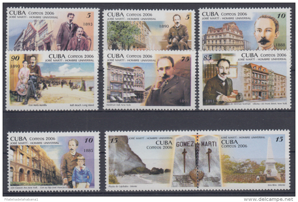 2006.216 CUBA 2006. MNH. JOSE MARTI UN HOMBRE UNIVERSAL. ESCRITOR. POETA. WRITER. POET. - Unused Stamps