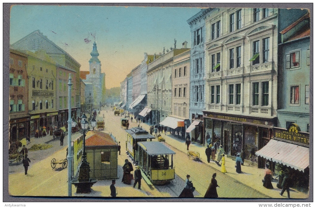 LINZ  A. DONAU  LandstraBe  About 1910y. TRAMWAY  B230 - Linz