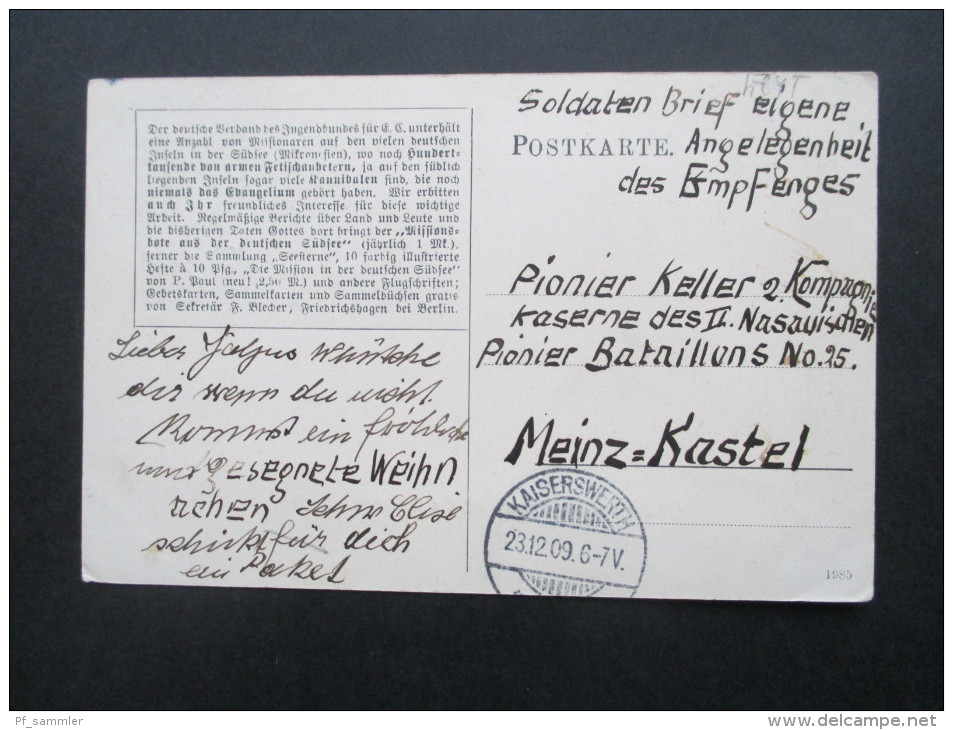 AK/Mehrbild Deutsche Kolonie 1909 Missionsschüler U. Schülerinnen Auf Den Karolinen. Psalm.Nasauisches Pionier Bataillon - Caroline Islands