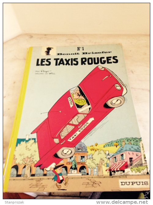 Benoit Brisefer Les Taxis Rouges  Réed Dos Rond 1972 - Benoît Brisefer