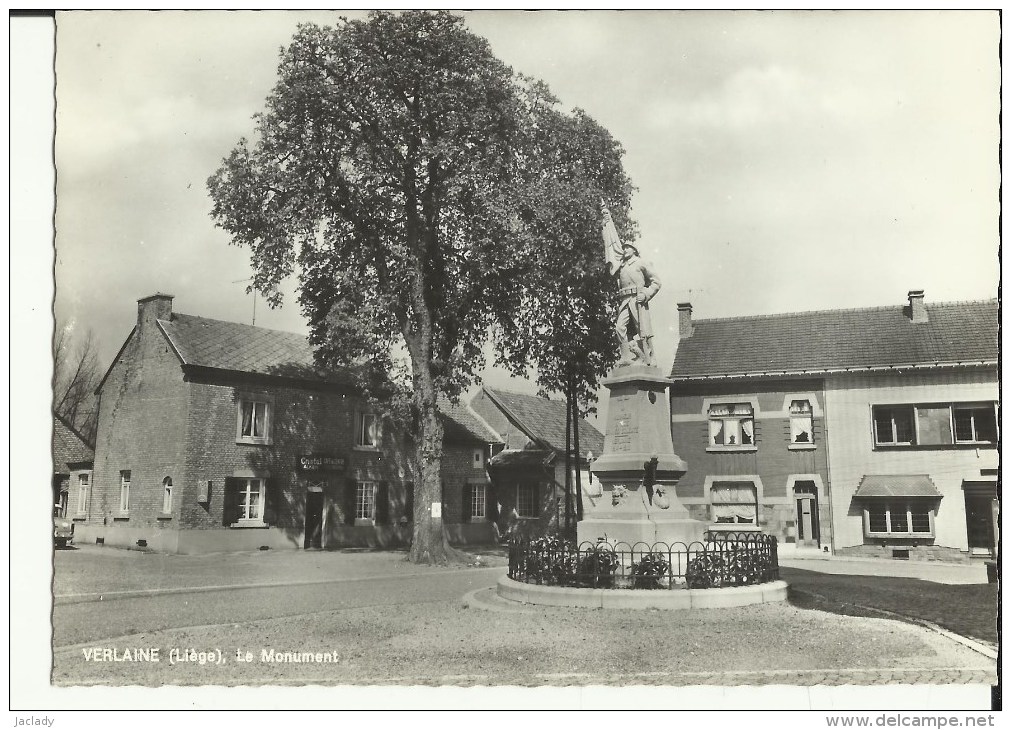 Verlaine (Liége) -- Le Monument.    ( 2 Scans) - Verlaine