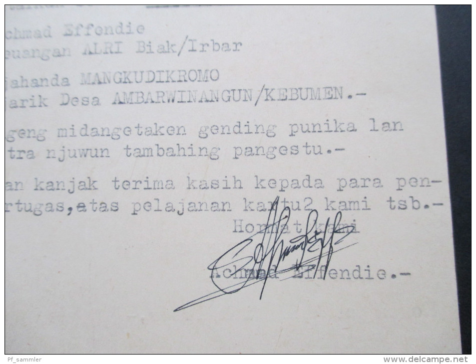 Indonesien 1969 Provinz Irian Barat Michel Nr. 21 West Irian. Bedarf!! Biak Irbar.Seltene Verwendung!! - Indonesia