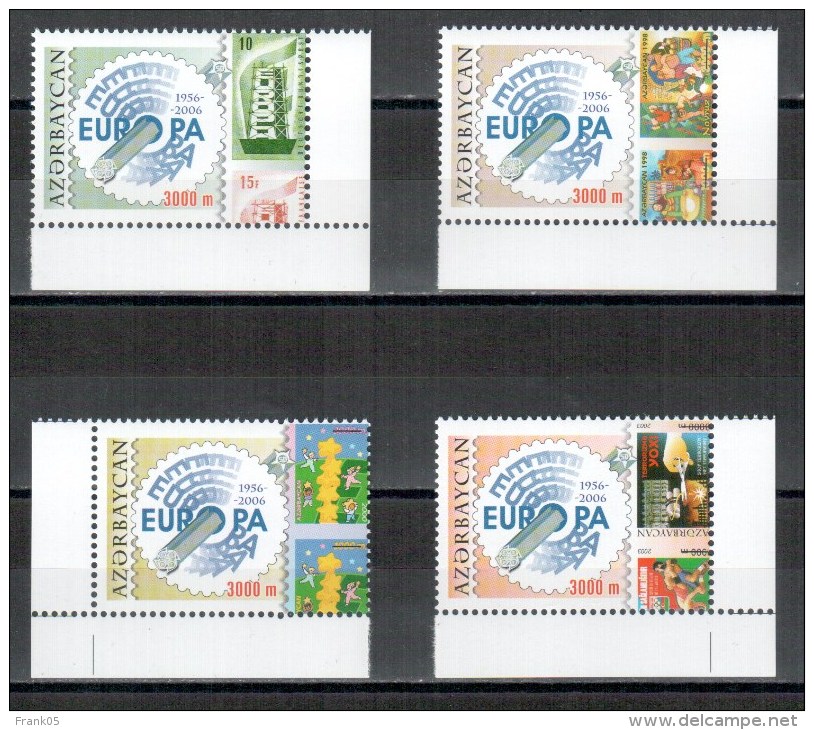 Aserbaidschan / Azerbaijan / Azerbaidjan 50th Anniversary Of The First Europe Stamp Set A / Satz A ** - 2005