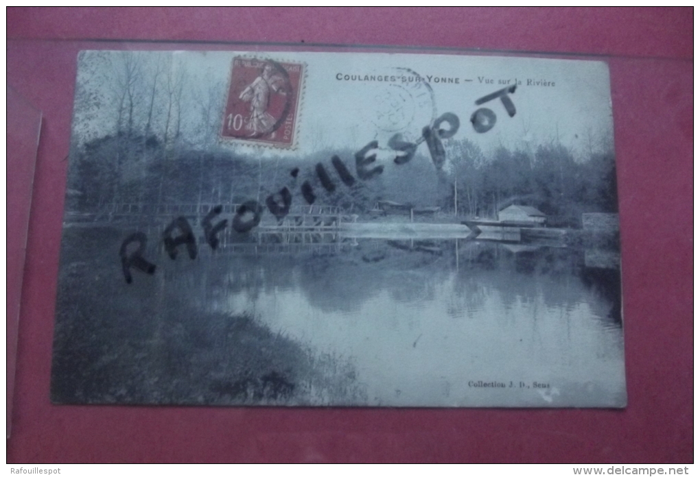 Cp Coulanges Sur Yonne Vue Sur La Riviere - Coulanges Sur Yonne