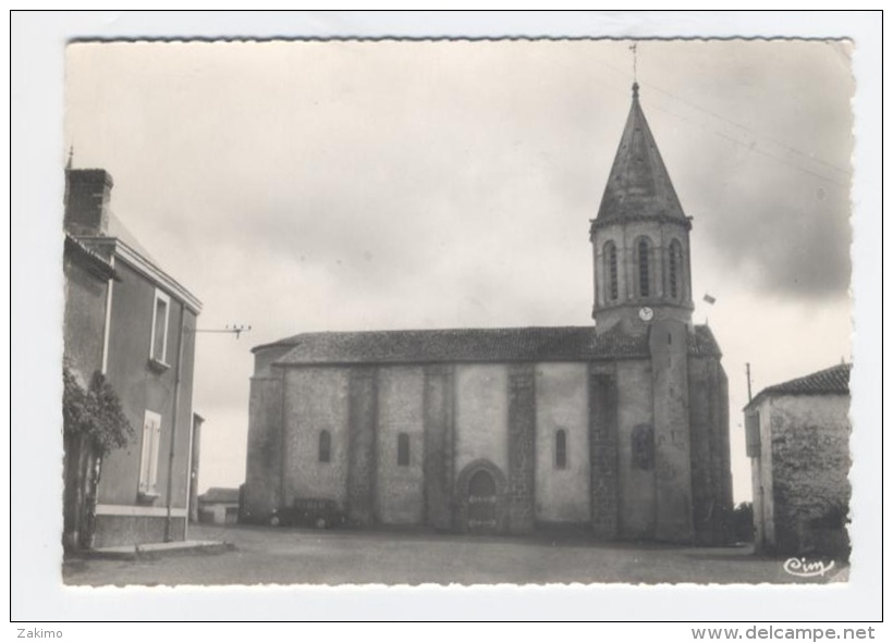 85 - LES MOUTIERS LES MAUXFAITS-EGLISE -RECTO/VERSO -C28 - Moutiers Les Mauxfaits