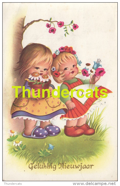 CPA ILLUSTRATEUR M. GRANADOS ENFANTS ** ARTIST SIGNED CARD CHILDREN M GRANADOS - Dessins D'enfants