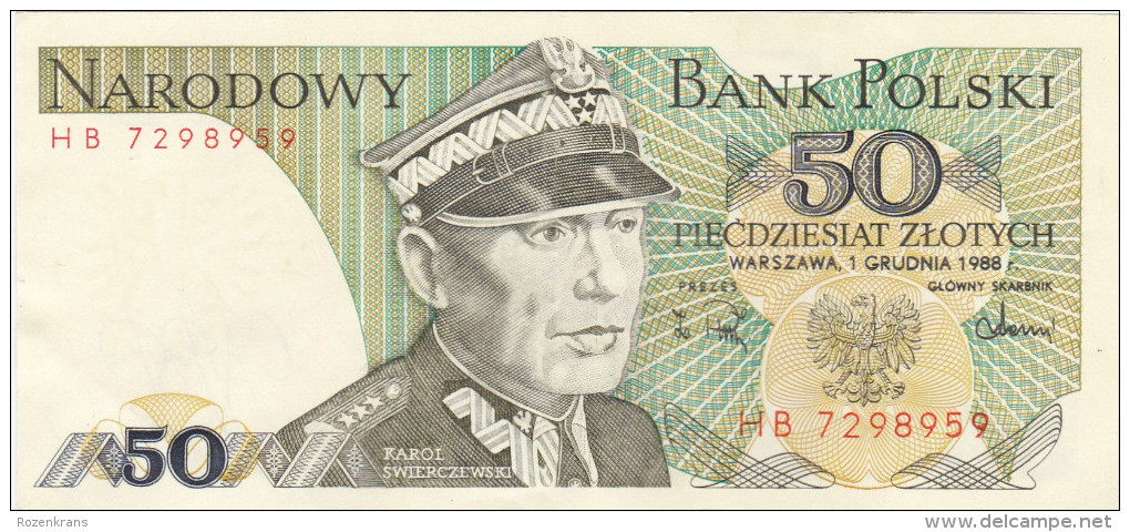 Bank Polski Poland Polen 50 Zlotych Zloty Bankbiljet Billet Banknote - Poland