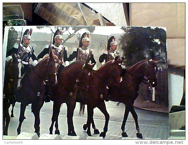 MILITARI CARABINIERI GUARDIE DEL PRESIDENTE DELLA REPUBBLICA CORAZZIERI A CAVALLO,HORSE N1975  FC6989 - Polizia – Gendarmeria