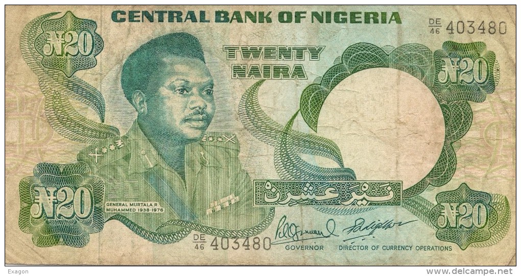 Banconota NIGERIA  Da 20 Naire - Nigeria